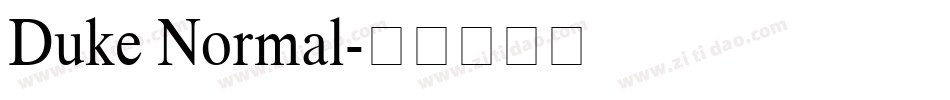 Duke Normal字体转换
